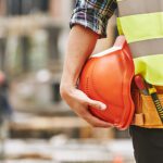 Construction Worker. Cropped Photo Of Male Professional Builder